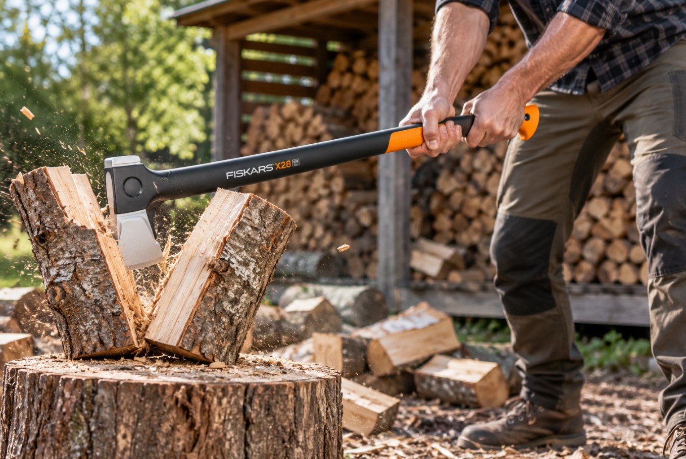 Siekiera rozłupująca Fiskars X32 L 81,5 cm – do dużych polan